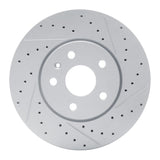 Dynamic Friction 2010-2025 Buick Allure Front Right Drilled & Slotted Geoperformance Rotor by Dynamic Friction Company 830-45016R
