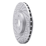 Dynamic Friction 2009-2017 Buick Regal Front Left Drilled & Slotted Geoperformance Rotor by Dynamic Friction Company 830-45017L