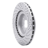 Dynamic Friction 2009-2017 Buick Regal Front Left Drilled & Slotted Geoperformance Rotor by Dynamic Friction Company 830-45017L
