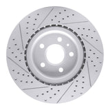 Dynamic Friction 2009-2017 Buick Regal Front Right Drilled & Slotted Geoperformance Rotor by Dynamic Friction Company 830-45017R
