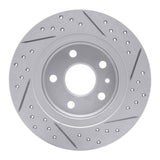 Dynamic Friction 2011-2022 Buick Encore Rear Left Drilled & Slotted Geoperformance Rotor by Dynamic Friction Company 830-45018L