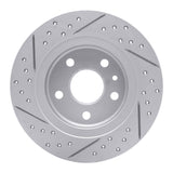 Dynamic Friction 2011-2022 Buick Encore Rear Right Drilled & Slotted Geoperformance Rotor by Dynamic Friction Company 830-45018R