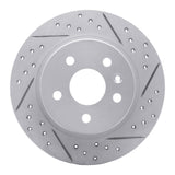 Dynamic Friction 2011-2022 Buick Encore Rear Right Drilled & Slotted Geoperformance Rotor by Dynamic Friction Company 830-45018R