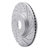 Dynamic Friction 2013-2019 Buick Regal Front Right Drilled & Slotted Geoperformance Rotor by Dynamic Friction Company 830-45019R