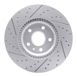 Dynamic Friction 2013-2019 Buick Regal Front Right Drilled & Slotted Geoperformance Rotor by Dynamic Friction Company 830-45019R