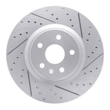 Dynamic Friction 2013-2019 Buick Regal Front Right Drilled & Slotted Geoperformance Rotor by Dynamic Friction Company 830-45019R