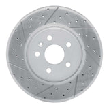 Dynamic Friction 2013-2022 Buick Encore Front Left Drilled & Slotted Geoperformance Rotor by Dynamic Friction Company 830-45020L