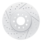 Dynamic Friction 2016-2021 Buick Lacrosse Front Left Drilled & Slotted Geoperformance Rotor by Dynamic Friction Company 830-45023L