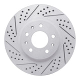Dynamic Friction 2003-2007 Cadillac CTS Front Left Drilled & Slotted Geoperformance Rotor by Dynamic Friction Company 830-46012L