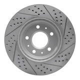 Dynamic Friction 2003-2008 Cadillac CTS Front Left Drilled & Slotted Geoperformance Rotor by Dynamic Friction Company 830-46013L