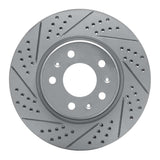 Dynamic Friction 2003-2008 Cadillac CTS Front Left Drilled & Slotted Geoperformance Rotor by Dynamic Friction Company 830-46013L