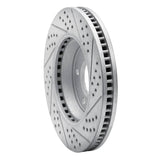 Dynamic Friction 2003-2008 Cadillac CTS Front Left Drilled & Slotted Geoperformance Rotor by Dynamic Friction Company 830-46013L