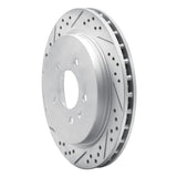 Dynamic Friction 2003-2011 Cadillac CTS Rear Left Drilled & Slotted Geoperformance Rotor by Dynamic Friction Company 830-46014L