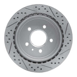 Dynamic Friction 2003-2011 Cadillac CTS Rear Left Drilled & Slotted Geoperformance Rotor by Dynamic Friction Company 830-46014L