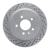 Dynamic Friction 2003-2011 Cadillac CTS Rear Left Drilled & Slotted Geoperformance Rotor by Dynamic Friction Company 830-46014L