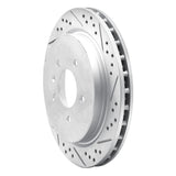 Dynamic Friction 2003-2011 Cadillac Sts Rear Right Drilled & Slotted Geoperformance Rotor by Dynamic Friction Company 830-46014R