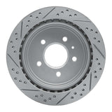 Dynamic Friction 2003-2011 Cadillac Sts Rear Right Drilled & Slotted Geoperformance Rotor by Dynamic Friction Company 830-46014R