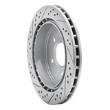 Dynamic Friction 2003-2011 Cadillac Sts Rear Right Drilled & Slotted Geoperformance Rotor by Dynamic Friction Company 830-46014R
