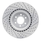 Dynamic Friction 2004-2011 Cadillac CTS Front Left Drilled & Slotted Geoperformance Rotor by Dynamic Friction Company 830-46015L