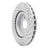 Dynamic Friction 2004-2011 Cadillac CTS Front Left Drilled & Slotted Geoperformance Rotor by Dynamic Friction Company 830-46015L