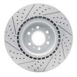 Dynamic Friction 2004-2011 Cadillac CTS Front Right Drilled & Slotted Geoperformance Rotor by Dynamic Friction Company 830-46015R