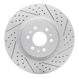Dynamic Friction 2004-2011 Cadillac CTS Front Right Drilled & Slotted Geoperformance Rotor by Dynamic Friction Company 830-46015R