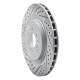 Dynamic Friction 2004-2011 Cadillac CTS Rear Left Drilled & Slotted Geoperformance Rotor by Dynamic Friction Company 830-46016L