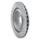 Dynamic Friction 2004-2011 Cadillac CTS Rear Left Drilled & Slotted Geoperformance Rotor by Dynamic Friction Company 830-46016L