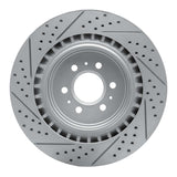 Dynamic Friction 2004-2011 Cadillac Sts Rear Right Drilled & Slotted Geoperformance Rotor by Dynamic Friction Company 830-46016R