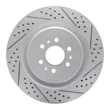 Dynamic Friction 2004-2011 Cadillac Sts Rear Right Drilled & Slotted Geoperformance Rotor by Dynamic Friction Company 830-46016R