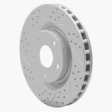 Dynamic Friction 2005-2013 Cadillac Xlr Front Left Drilled & Slotted Geoperformance Rotor by Dynamic Friction Company 830-46018L