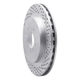 Dynamic Friction 2005-2011 Cadillac CTS Rear Right Drilled & Slotted Geoperformance Rotor by Dynamic Friction Company 830-46020R