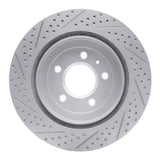 Dynamic Friction 2005-2011 Cadillac CTS Rear Right Drilled & Slotted Geoperformance Rotor by Dynamic Friction Company 830-46020R