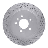 Dynamic Friction 2005-2011 Cadillac CTS Rear Right Drilled & Slotted Geoperformance Rotor by Dynamic Friction Company 830-46020R