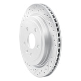 Dynamic Friction 2008-2019 Cadillac CTS Rear Left Drilled & Slotted Geoperformance Rotor by Dynamic Friction Company 830-46024L