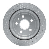Dynamic Friction 2008-2019 Cadillac CTS Rear Left Drilled & Slotted Geoperformance Rotor by Dynamic Friction Company 830-46024L