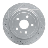 Dynamic Friction 2008-2019 Cadillac CTS Rear Left Drilled & Slotted Geoperformance Rotor by Dynamic Friction Company 830-46024L