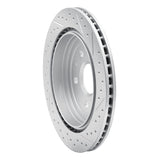 Dynamic Friction 2008-2019 Cadillac CTS Rear Left Drilled & Slotted Geoperformance Rotor by Dynamic Friction Company 830-46024L