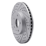 Dynamic Friction 2008-2014 Cadillac CTS Front Left Drilled & Slotted Geoperformance Rotor by Dynamic Friction Company 830-46025L
