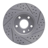 Dynamic Friction 2008-2014 Cadillac CTS Front Left Drilled & Slotted Geoperformance Rotor by Dynamic Friction Company 830-46025L