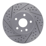 Dynamic Friction 2008-2014 Cadillac CTS Front Left Drilled & Slotted Geoperformance Rotor by Dynamic Friction Company 830-46025L