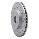 Dynamic Friction 2008-2014 Cadillac CTS Front Right Drilled & Slotted Geoperformance Rotor by Dynamic Friction Company 830-46025R