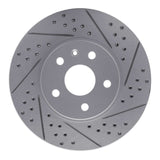 Dynamic Friction 2008-2014 Cadillac CTS Front Right Drilled & Slotted Geoperformance Rotor by Dynamic Friction Company 830-46025R