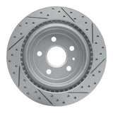 Dynamic Friction 2008-2014 Cadillac CTS Rear Left Drilled & Slotted Geoperformance Rotor by Dynamic Friction Company 830-46026L