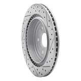 Dynamic Friction 2008-2014 Cadillac CTS Rear Left Drilled & Slotted Geoperformance Rotor by Dynamic Friction Company 830-46026L