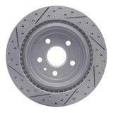 Dynamic Friction 2008-2014 Cadillac CTS Rear Right Drilled & Slotted Geoperformance Rotor by Dynamic Friction Company 830-46026R