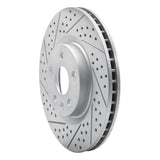 Dynamic Friction 2008-2017 Cadillac CTS Front Left Drilled & Slotted Geoperformance Rotor by Dynamic Friction Company 830-46027L