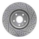 Dynamic Friction 2008-2017 Cadillac CTS Front Left Drilled & Slotted Geoperformance Rotor by Dynamic Friction Company 830-46027L