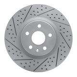Dynamic Friction 2008-2017 Cadillac CTS Front Left Drilled & Slotted Geoperformance Rotor by Dynamic Friction Company 830-46027L
