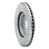 Dynamic Friction 2008-2017 Cadillac CTS Front Left Drilled & Slotted Geoperformance Rotor by Dynamic Friction Company 830-46027L